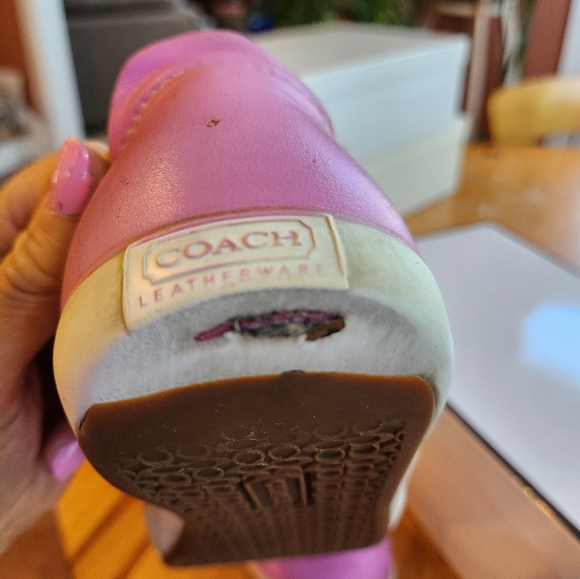 Coach Barrett lace canvas sneaker. Multi pink, size 7.5 - Picture 13 of 13